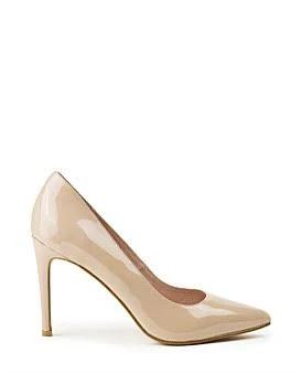 Edward Meller Gaga 100mm Pointed Toe Pump Nude Patent