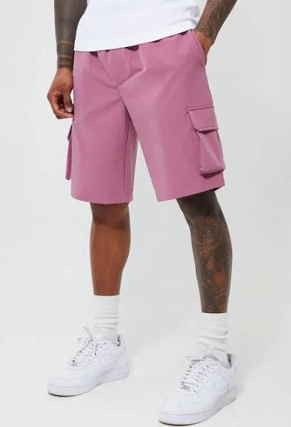 Elastic Relaxed Cargo Stretch Short