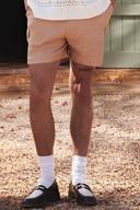Elastic Waist Comfort Cargo Linen Short
