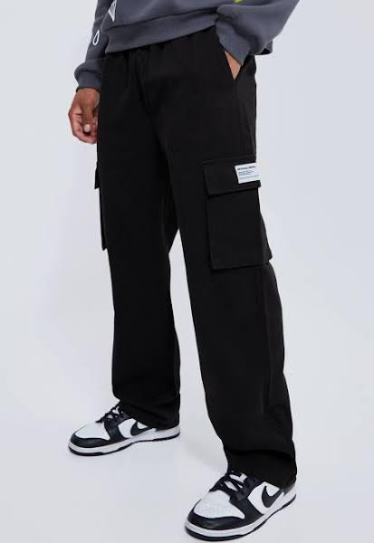 Elastic Waist Relaxed Fit Buckle Cargo Jogger