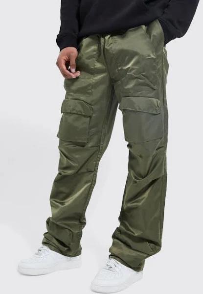 Elastic Waist Relaxed Hem Pocket Cargo