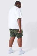 Elastic Waist Slim Fit Cargo Short