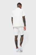Elastic Waist Straight Utility Cargo Short