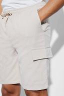 Elasticated Slim Smart Cargo Short