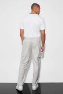 Elasticated Straight Leg Cargo Suit Trousers