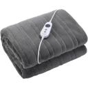 Electric Heated Throw Blanket 120cm x 160cm Black