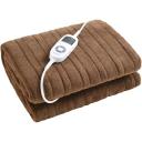 Electric Heated Throw Blanket 120cm x 160cm Black