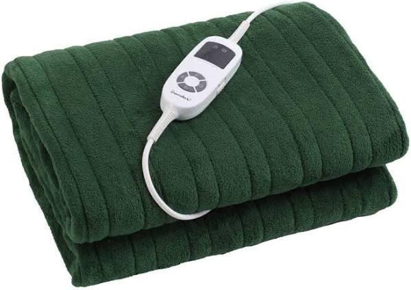 Electric Heated Throw Blanket 120cm x 160cm Eden Green