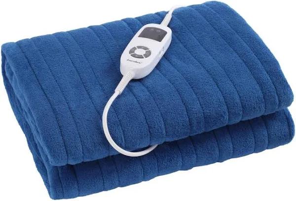 Electric Heated Throw Blanket 120cm x 160cm Royal Blue
