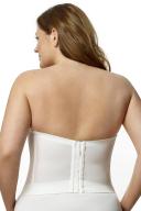 Elila Underwired Lace Strapless Longline Bra - White - 26g White