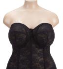 Elila Underwired Lace Strapless Longline Bra - White - 26g White