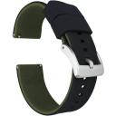 Elite Silicone Watch Band / Strap in Crimson Red w/ Gold Buckle, Width 20mm | Barton