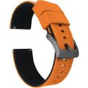 Elite Silicone Watch Band / Strap in Crimson Red w/ Gold Buckle, Width 20mm | Barton
