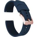 Elite Silicone Watch Band / Strap in Crimson Red w/ Gold Buckle, Width 20mm | Barton
