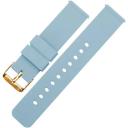 Elite Silicone Watch Band / Strap in Crimson Red w/ Gold Buckle, Width 20mm | Barton