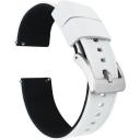Elite Silicone Watch Band / Strap in Crimson Red w/ Gold Buckle, Width 20mm | Barton