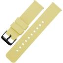 Elite Silicone Watch Band / Strap in Crimson Red w/ Gold Buckle, Width 20mm | Barton