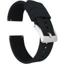 Elite Silicone Watch Band / Strap in Crimson Red w/ Gold Buckle, Width 20mm | Barton