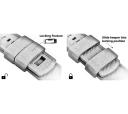 Elite Silicone Watch Band / Strap in Khaki/Brown w/ Gold Buckle, Width 19mm | Barton