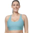 Ell & Voo Womens Trinity Ribbed Sports Bra Camel L