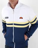 Ellesse Rimini Track Top White/Dark Blue S