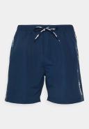 Ellesse Scorfano Swim Shorts with Side Taping in Dark Blue