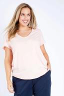 Elm Fundamental Vee Tee Pink