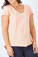 Elm Fundamental Vee Tee Pink