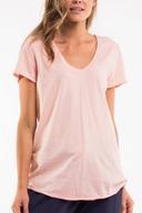 Elm Fundamental Vee Tee Pink