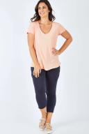 Elm Fundamental Vee Tee Pink