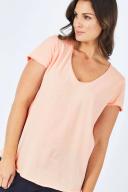 Elm Fundamental Vee Tee Pink