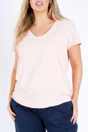 Elm Fundamental Vee Tee Pink