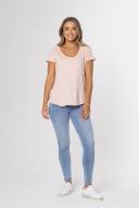 Elm Fundamental Vee Tee Pink