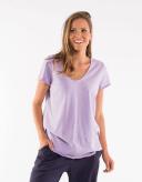 Elm Lifestyle Women's Fundamental Vee Tee - Ice Lilac Size 10