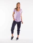Elm Lifestyle Women's Fundamental Vee Tee - Ice Lilac Size 10