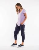 Elm Lifestyle Women's Fundamental Vee Tee - Ice Lilac Size 16