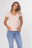 Elm Lifestyle Women's Fundamental Vee Tee - Pink Size 6