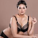 Elomi Black Matilda Underwire Plunge Bra