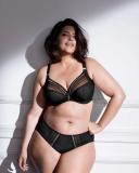Elomi Black Matilda Underwire Plunge Bra