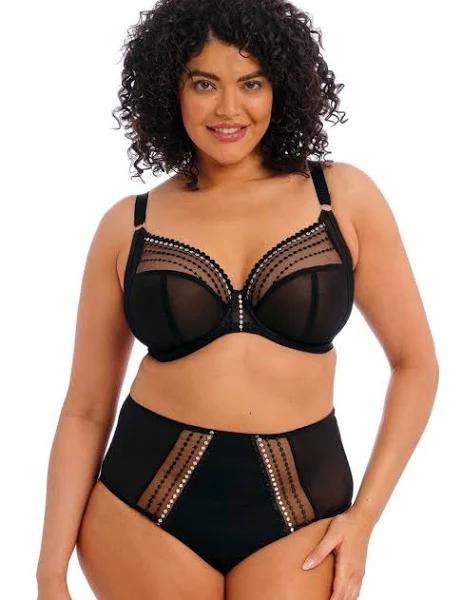 Elomi Black Matilda Underwire Plunge Bra