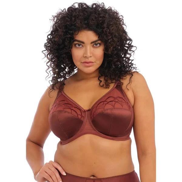 Elomi Cate Underwired Full Cup Banded Bra - Dark Copper - 14FF