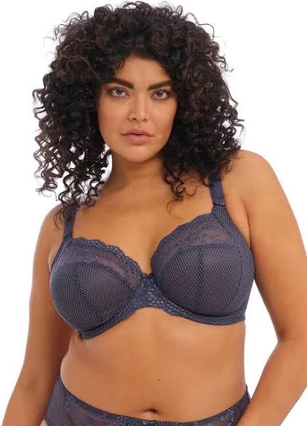 Elomi Charley Underwire Plunge Bra Storm Grey, 40J / Storm