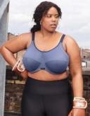 Elomi Energise Sports Bra Vintage Denim / 38D