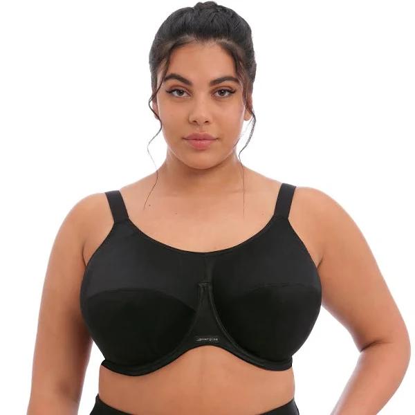 Elomi Energise Underwire Sports Bra, Black