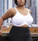 Elomi Energise Underwire Sports Bra - White
