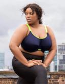 Elomi Energise Underwire Sports Bra with J Hook, Navy (EL8041) 42D