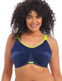 Elomi Energise Underwire Sports Bra with J Hook, Navy (EL8041) 44D