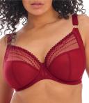 Elomi Matilda Underwired Plunge Bra Crimson 14GG