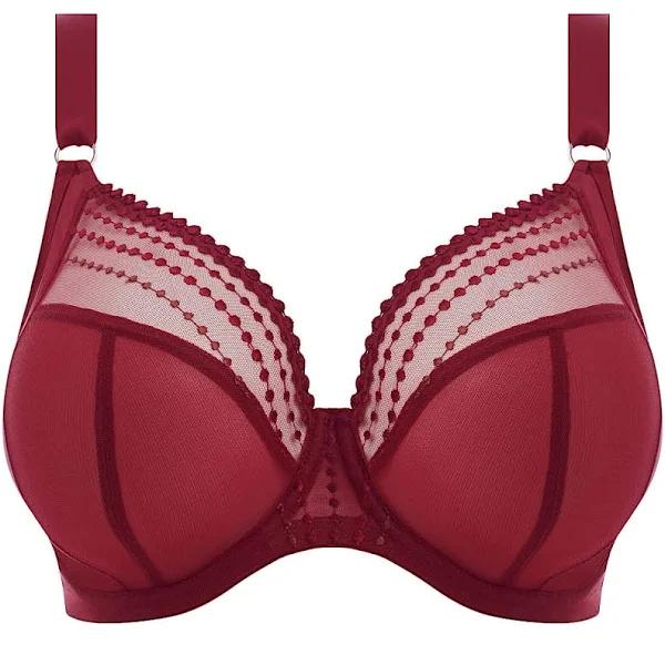 Elomi Matilda Underwired Plunge Bra Crimson 18F