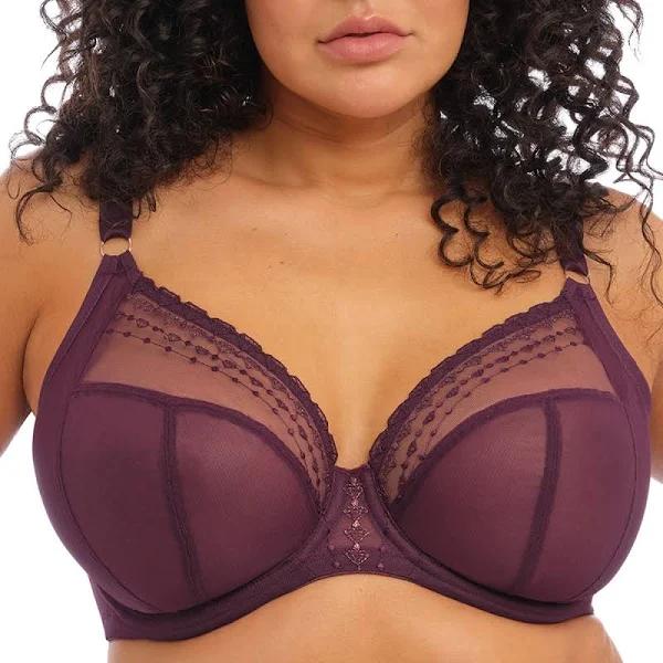 Elomi Matilda Underwired Plunge Bra - Wine Diamond - 10K Wine Diamond